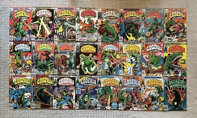 Vintage Godzilla King of the Monsters #1-24 Complete Set Marvel - Great Shape-image