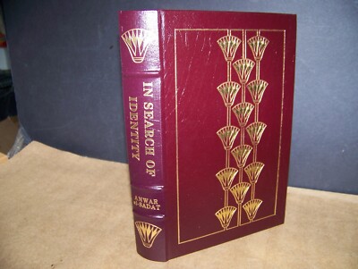 Easton Press IN SEARCH OF IDENTITY Anwar el-Sadat AUTIOBIOGRAPHY 1989 LEATHER-image