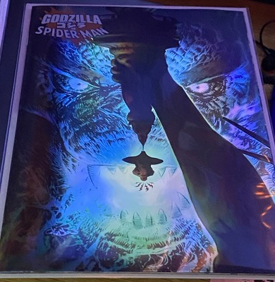 GODZILLA vs SPIDER-MAN #1 | FOIL PATRICK GLEASON VARIANT | FREE SHIPPING (bx5)-image