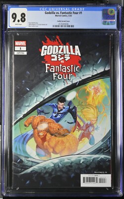 (2025) GODZILLA VS FANTASTIC FOUR #1 1:25 IBAN COELLO VARIANT COVER CGC 9.8-image