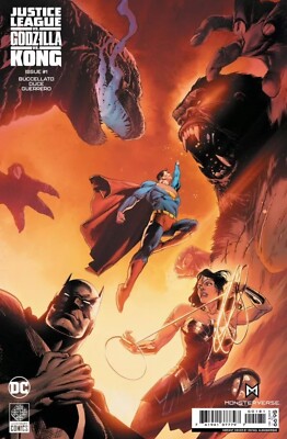 Justice League Vs Godzilla Vs Kong #1 Albuquerque Foil Variant DC Comics NM-image