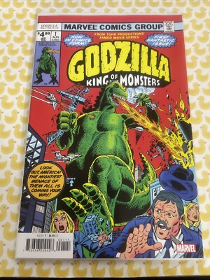 GODZILLA KING OF THE MONSTERS #1 MARVEL COMICS TOHO 1977 FACSIMILE 2024 variant-image
