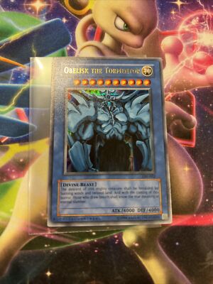 Yugioh Obelisk The Tormentor GBI 002 Gold Ultra Rare LP-image