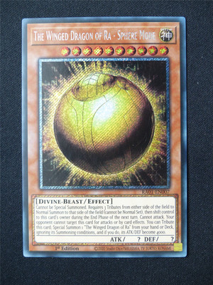 The Winged Dragon of Ra - Sphere Mode RA01 Secret Rare - 1st ed Yugioh Card #9LN-image