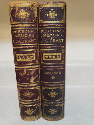 PERSONAL MEMOIRS of ULYSSES GRANT 1st Edition CIVIL WAR History 2V Set 1885-image