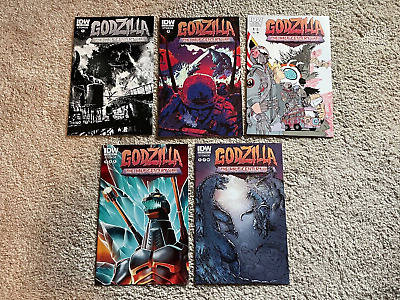 Godzilla: Half Century War  # 1-5 - RI Cover Variant COMPLETE Comic Book Set-image