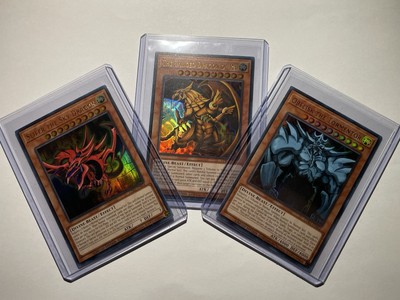 Slifer the sky dragon The winged dragon of ra Obelisk the tormentor Ultra rare-image