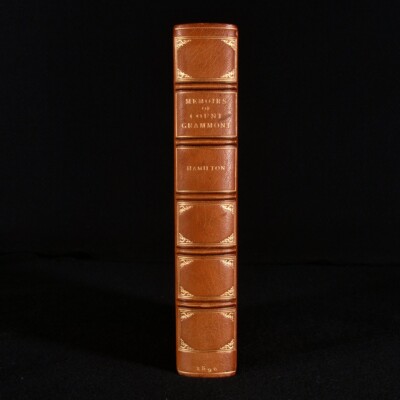 1896 Memoirs of Count Grammont Anthony Hamilton Illustrated Zaehnsdorf Binding-image