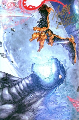 Godzilla vs Mighty Morphin Power Rangers #4 VIRGIN VARIANT signed Williams II-image