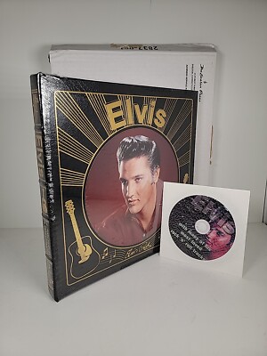 ELVIS  w/ MUSIC CD  - Easton Press - Heatley & Leonard - SEALED w/ Original Box-image