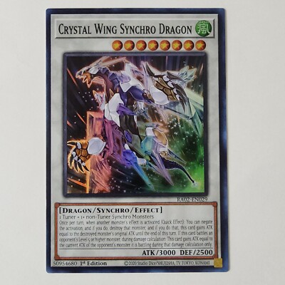 Crystal Wing Synchro Dragon - RA02-EN029 - Super Rare - NM - 1st ed - Yugioh-image