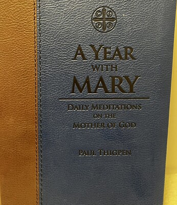 A Year with Mary: Daily Meditations on the Mother of God - Leather Bound - VG-image