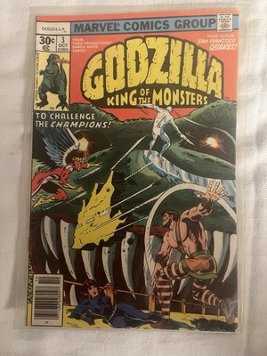 Godzilla King Of The Monsters #3 : Marvel Comic 1977-image