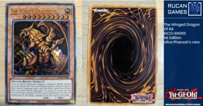 Yugioh | The Winged Dragon of Ra | KICO-EN065 | Ultra Pharaoh's Rare | 1st Ed-image
