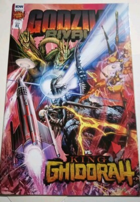 Godzilla Rivals: Vs King Ghidorah # 1 1:10 Variant Cover RI Unread NM IDW 2022-image
