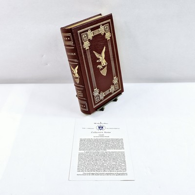 Easton Press Lincoln by David Herbert Donald Library of Presidents Leather HC-image