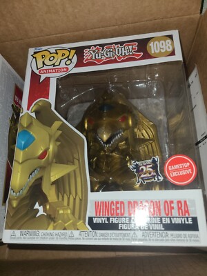 Funko POP! Super: Yu-Gi-Oh! Winged Dragon of Ra Metallic 6 inch Figure In Hand!-image