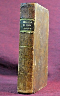 Antiquarian Leather Book: Memoirs of Eminently Pious Women Ornaments to Sex 1803-image