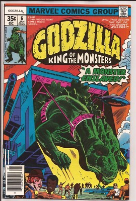 Godzilla #6 VF/NM 9.0 Off-White Pages (1977 Series) (1)-image