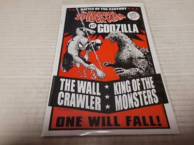 Godzilla versus Spider-Man # 1 (2025, Marvel) Lee Garbett Versus Variant-image