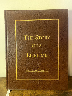 The Story of a Lifetime: A Keepsake of Personal Memoirs - Leather Bound - GOOD-image