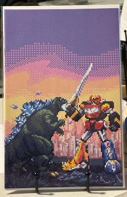 Godzilla vs Mighty Morphin Power Rangers MMPR II 1 Diego Sanches 8-Bit Virgin-image