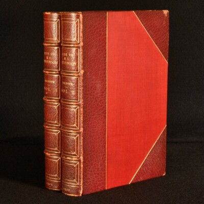 1901 2vols Life of Robert Louis Stevenson Graham Balfour Illus 1st Ed Hatchards-image