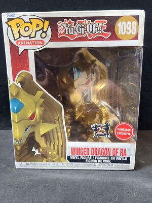  Funko Pop Yu-Gi-Oh Winged Dragon of Ra #1098 Gamestop Exclusive 25 Anniversary -image