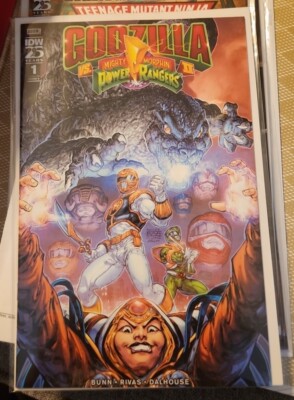 GODZILLA VS MMPR II #1 - Williams II Cover A IDW NEW Ships SAME DAY-image