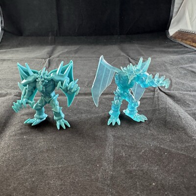 Yugioh Clear And Blue Obelisk the Tormentor Arena Mini Figure Mattel READ-image