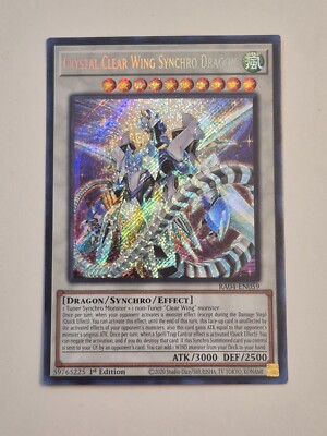 Crystal Clear Wing Synchro Dragon | RA04-EN059 | Secret Rare | QC Stampede-image