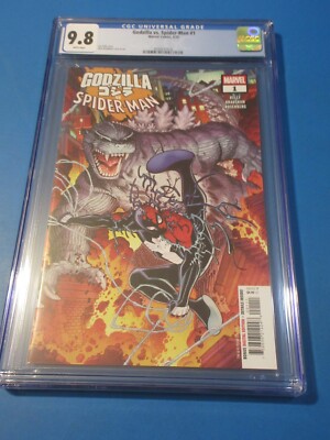 Godzilla vs Spider-man #1 CGC 9.8 NM/M Gorgeous Gem Wow-image