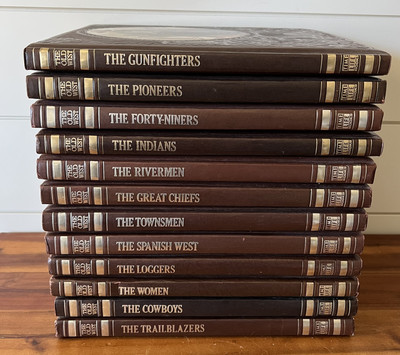 Vintage Lot of 12 Time Life Books The Old West Hardcover 1970’s Nice Condition-image
