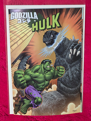 GODZILLA VS HULK #1 ED MCGUINNESS FOIL VARIANT COVER MARVEL 2025-image