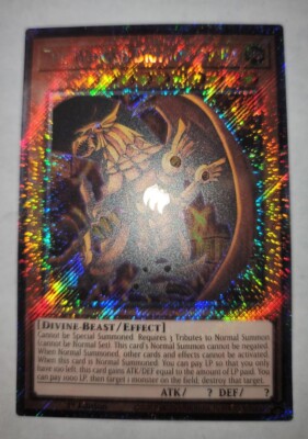 Yugioh The Winged Dragon of Ra RA04-EN118 Platinum Secret Rare NM In Hand-image