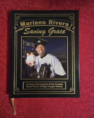 Yankee Easton Press Blue Leather Mariano Rivera Saving Grace Limited Ed NY Post-image