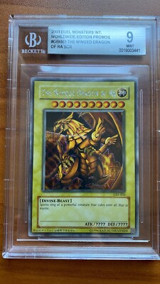 The Winged Dragon of Ra GBI-003 - BGS 9 - Secret Rare Yugioh Gameboy-image