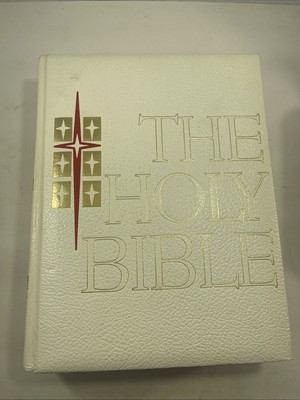 The Holy Bible Catholic Life Edition 1971 Leather Bound Gilded Red Letter VTG-image
