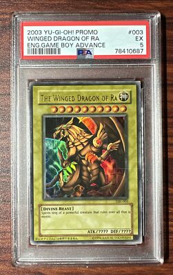 Winged Dragon Of Ra 2003 Yu-Gi-Oh Game Boy Advance Promo Holo #GBI-003 PSA 5-image