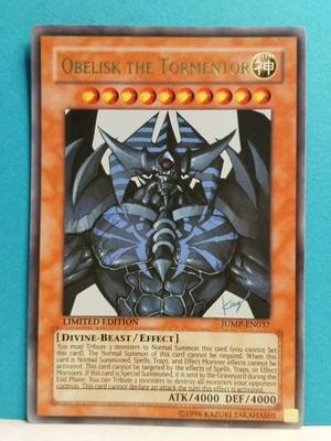 Obelisk the Tormentor JUMP-EN037 Shonen Limited Edition Promo Ultra Rare YuGiOh-image