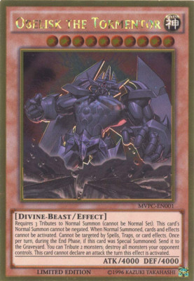 Obelisk the Tormentor (MVPC-EN001) - Gold Rare Limited ed. Yu-Gi-Oh! LP-image