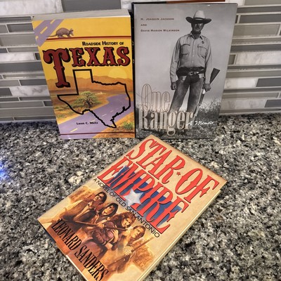 Texas Spirit Book Lot3 📚One Ranger Memoir Roadside History Star Empire Western-image