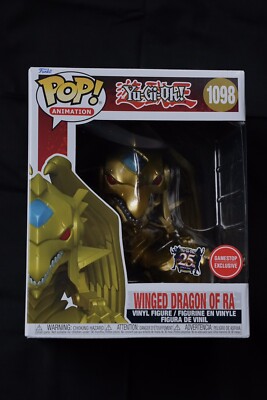 Funko POP! Super: Yu-Gi-Oh! Winged Dragon of Ra Metallic 6 inch Figure In Hand!-image