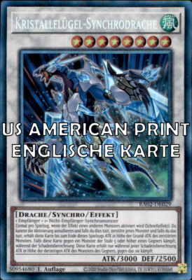Yugioh RA02-EN029 - Crystal Wing Synchro Dragon Collectors Rare AMERICAN VERSION-image