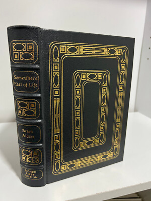Easton Press Somewhere East Of Life by Brian Aldiss  Signed First Edition Sci Fi-image