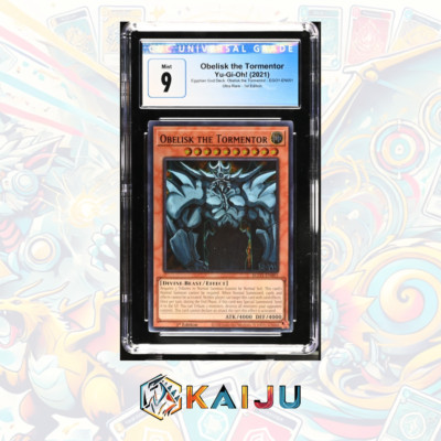 Yu-Gi-Oh! Obelisk the Tormentor 2021 EGO1-EN001 Ultra Rare 1st Edition CGC 9-image