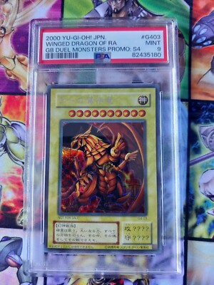PSA 9 Winged Dragon Of Ra G4-03 GB Duel Monsters Promo S4 2000 Japanese Yugioh-image