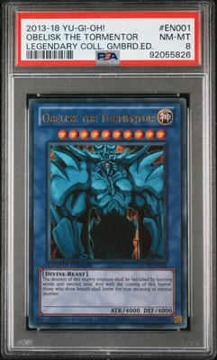 2013-2018 YU-GI-OH! LEGEND COLL GAMEBOARD EDITION OBELISK THE TORMENTOR PSA 8-image