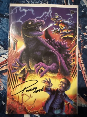 Godzilla Rivals: Mothra Vs MOGUERA Poncho Signed W COA -image