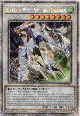 Yugioh! - Crystal Wing Synchro Dragon -RA02-EN029 - Platinum Secret Rare - NM/M-image